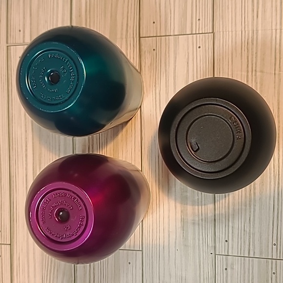 Set of three stainless steal drinking glasses - Picture 4 of 5